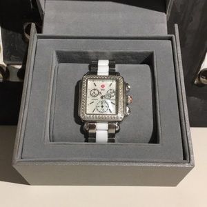 Authentic Michele .60 CT TW Deco Watch